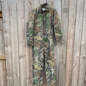 Walls Men's Camo Coveralls in Green and Brown